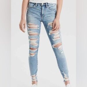 AMERICAN EAGLE Next Level Stretch Hi Rise Jeggings size women’s 4 long